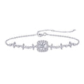 925 pure silver sapphire diamond ladies' bracelet - luxury and exclusive small-sized bracelet