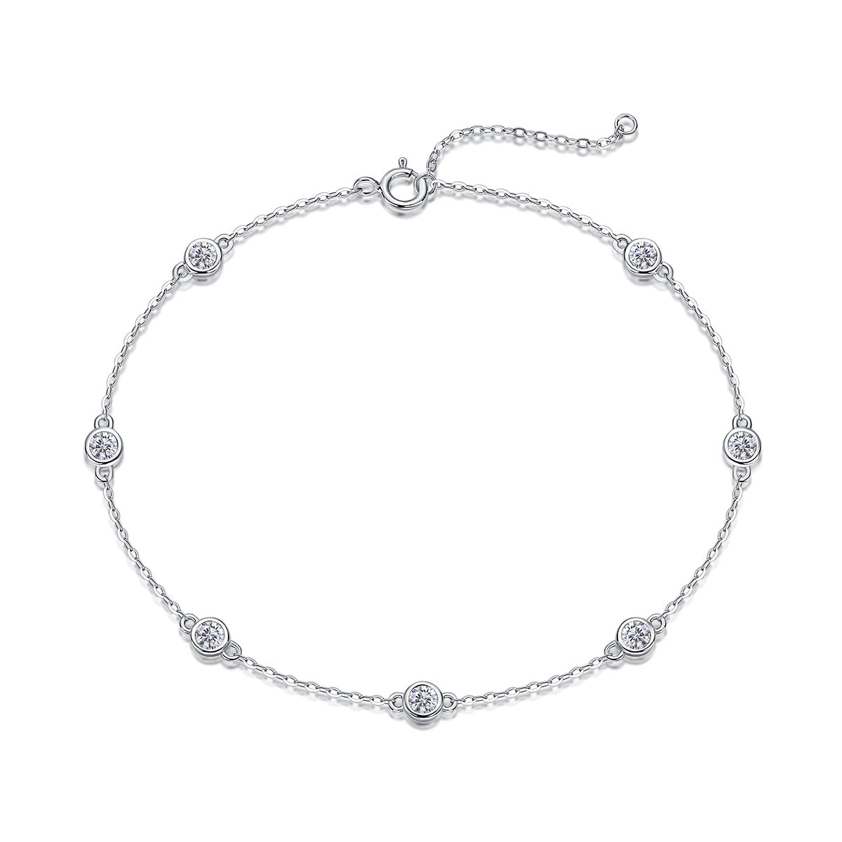 925 silver morganite bracelet - bubble-shaped round stones - fashionable bracelet