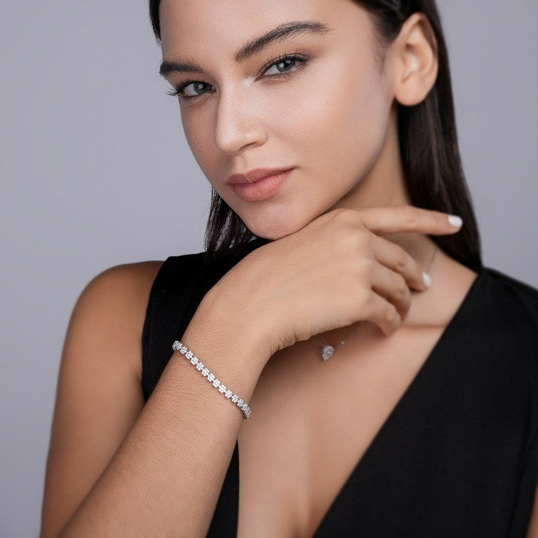 Morgan Diamond Necklace for Ladies - 925 Silver - Small-scale Luxury - Non-fading Necklace
