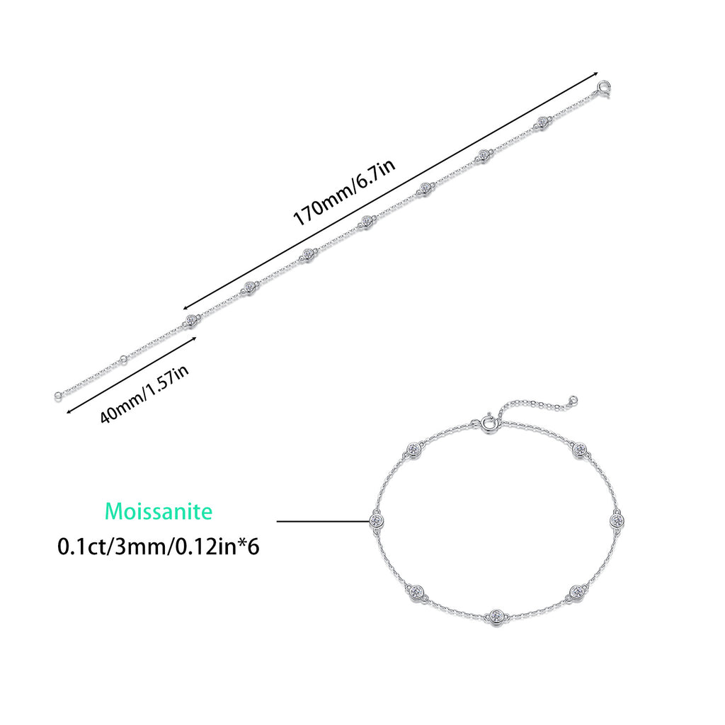 925 silver morganite bracelet - bubble-shaped round stones - fashionable bracelet